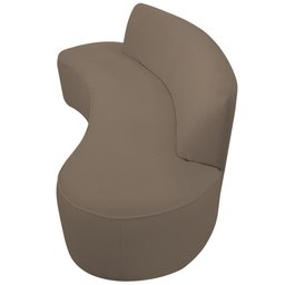 Sofá Orgânico 02 Lugares 150cm Mônaco Bouclê Marrom - CasaePoltrona - 6