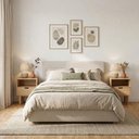 Ver imagem 5 de Kit 2 Mesas de Cabeceira 1 Gaveta 45 Cm 28094 Aura Hanover Artesano