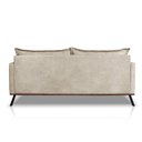 Ver imagem 7 de Sofá Living 2 Lugares com Pés de Ferro Almofadas Soltas 180cm Saiph Bouclê Bege G63 - Gran Belo