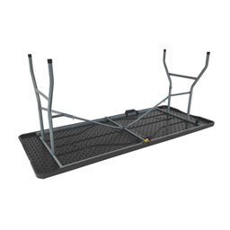 Mesa Dobrável Vira Maleta Portátil 1,80m Camping Premium - Preta - 4