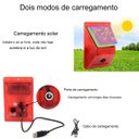Ver imagem 6 de Alarme Solar Anti Roubo 120db Furto Controle Luz Sirene Sensor Presença Movimento Prova Dagua Proteç