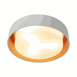 Plafon Dubai Branco e Cobre 3 Lâmpadas Tualux - 2
