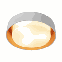 Ver imagem 2 de Plafon Dubai Branco e Cobre 3 Lâmpadas Tualux