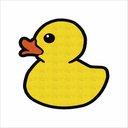 Ver imagem 2 de Tapete Patinho Amarelo Formato, Igual de Banheira para Decoração Divertido.