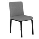 Ver imagem 2 de Kit 4 Cadeiras Industrial Pequim Preto/linho Cinza - Móveis Arapongas Preto Fosco/linho Cinza
