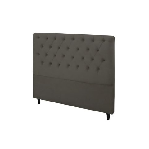 Cabeceira Embaixatriz Plus Queen 1600mm Veludo Adar Marrom - Simbal