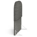 Ver mais imagens de Cabeceira Cama Box Solteiro 100cm Lanna com Puff Recamier Doha W01 Linho Mescla Chumbo - Lyam Decor