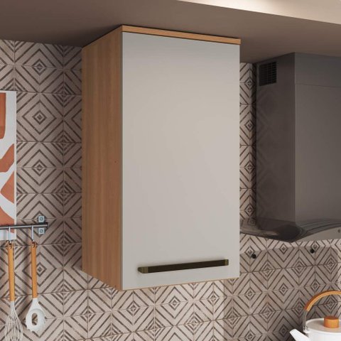 Armário Aéreo 40cm 1 Porta IS1603 Linha Isabelle Delmarco
