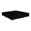 Ver imagem 1 de Cama Box Blindado Queen Bipartido Principe Das Camas Suede Preto 158x198x40