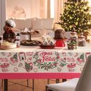 Ver imagem 3 de Toalha de Mesa Karsten Redonda 4 Lugares Natal Enfeites Natal