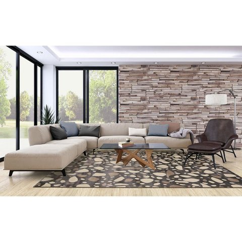 Tapete Lyre Carbon 150x200cm Tapetes São Carlos