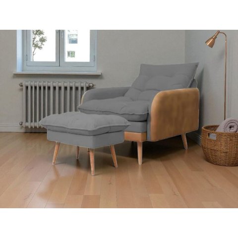 Poltrona Amamentação Reclinável Decorativa - Harpia Decor