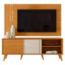 Ver imagem 3 de Rack Bancada e Painel para Tv Cronos com Mesa de Centro Indianápolis Cinamomo Off White - Madetec