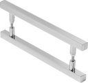 Ver imagem 1 de Puxador Quadrado Para Porta Polido Ou Escovado - 40cm