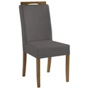 Ver imagem 5 de Kit 2 Cadeiras Sala de Jantar Estofadas D-28 100% Madeira Heloísa Suede Cinza