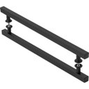 Ver imagem 1 de Puxador De Porta Quadrado Preto 30cm