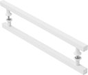 Ver imagem 1 de Puxador De Porta Quadrado Branco 50cm
