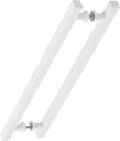 Ver imagem 2 de Puxador De Porta Quadrado Branco 50cm