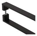 Ver imagem 3 de Puxador De Porta Pivotante Alumínio Inoxidável Preto 90cm
