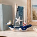 Ver imagem 2 de Barco Barquinho Decoração Mesa Casa de Praia Rustico Náutico