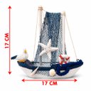 Ver imagem 4 de Barco Barquinho Decoração Mesa Casa de Praia Rustico Náutico