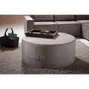 Ver imagem 2 de Puff Redondo 90cm Calais | Linho Off White - Ilha Bela