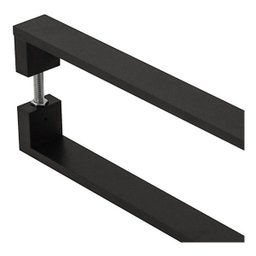 Puxador De Porta Pivotante Alumínio Inoxidável Preto 40cm - 3
