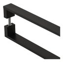 Ver imagem 3 de Puxador De Porta Pivotante Alumínio Inoxidável Preto 40cm