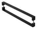 Ver imagem 1 de Puxador De Porta Pivotante Alumínio Inoxidável Preto 40cm