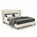 Ver imagem 2 de Cama Japonesa com Cabeceira Corea Queen Linho Off White - Sallar Home