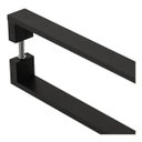 Ver imagem 3 de Puxador De Porta Pivotante Alumínio Inoxidável Preto 1.00mt