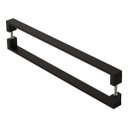 Ver imagem 1 de Puxador De Porta Pivotante Alumínio Inoxidável Preto 1.00mt
