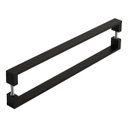 Ver imagem 2 de Puxador De Porta Pivotante Alumínio Inoxidável Preto 1.00mt
