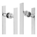 Ver imagem 2 de Puxador De Porta De Correr Duplo Cromado 40cm