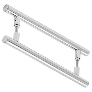 Puxador De Porta Redondo Para Vidro E Madeira 40cm
