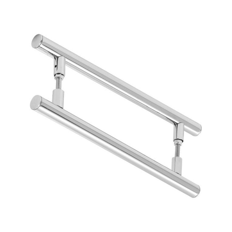 Puxador De Porta Redondo Para Vidro E Madeira 40cm