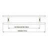 Puxador De Porta Redondo Para Vidro E Madeira 40cm - 2
