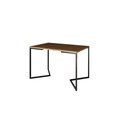 Ver imagem 3 de Mesa Industrial Base Ferro Preto em V Tampo 137x90 Amêndoa 4 Cadeiras Eames Madeira Assento Branco