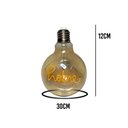 Ver imagem 4 de Lâmpada LED Vintage Mensagem 4W Home Branco Quente Casa Comercio