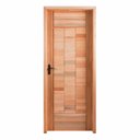 Ver imagem 1 de Kit Porta Pronta Maciça de Eucalipto 214x89x14cm PM97 Abertura Direita Cruzeiro Portas