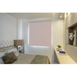 Persiana Rolo (1,40Larg. x 1,50Alt.) Blackout Rosa Bebê Linha Infantil e Criança - 1
