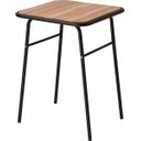 Ver imagem 3 de Mesa Preta Pequena para Cozinha de Apartamento Tampo Madeira