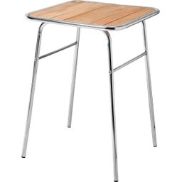 Mesa Pequena Cromada para Sacada de Apartamento - 1