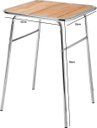 Ver imagem 2 de Mesa Pequena Cromada para Sacada de Apartamento
