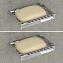 Ver imagem 1 de Kit 2 Saboneteiras Para Banheiro De Parede Cromada
