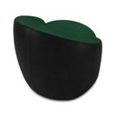 Ver imagem 7 de Poltrona Sala Orgânica Kit 2 Lua Fixa Sintético Pu Preto/bouclê D03 - D’Rossi
