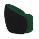 Ver imagem 6 de Poltrona Sala Orgânica Kit 2 Lua Fixa Sintético Pu Preto/bouclê D03 - D’Rossi