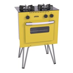 FOGÃO 2 BOCAS VENAX MINI COOK AMARELO GAS GLP - 2