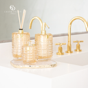Ver imagem 2 de Difusor em Cristal Murano Essenza Cristal com Ouro e Metal Dourado