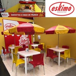 Cadeiras Bistrô Plástico Pés Alumínio:Amarela - 6